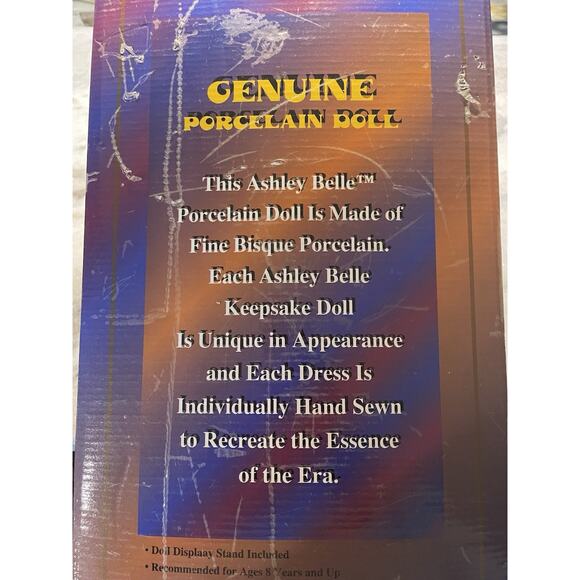 Vintage ASHLEY BELLE COLLECTION Porcelain Doll With COA Certificate Box Maris - Picture 8 of 8